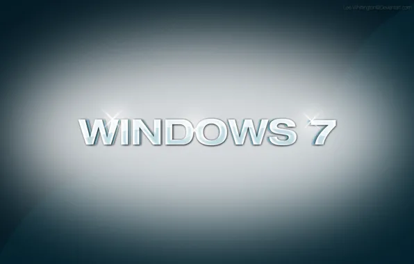 Надпись, Windows 7, art, Hi-Tech