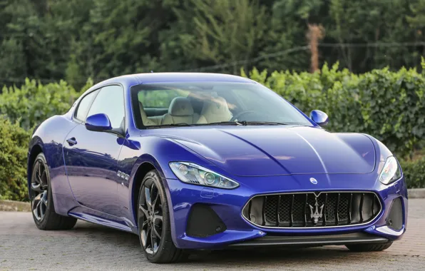 Авто, синий, Maserati, sport, GranTurismo, Luxury, metallic