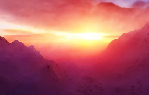 Картинка Закат, прекрасно, очень красиво, красота природы