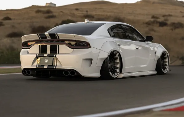 Белый, Машина, Dodge, Car, Render, Charger, Dodge Charger, Рендеринг