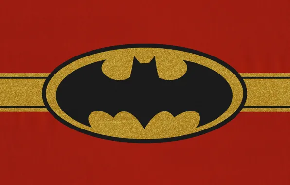 Batman, red, logo, gold, movie