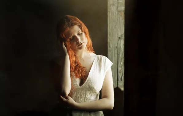 Девушка, фон, настроение