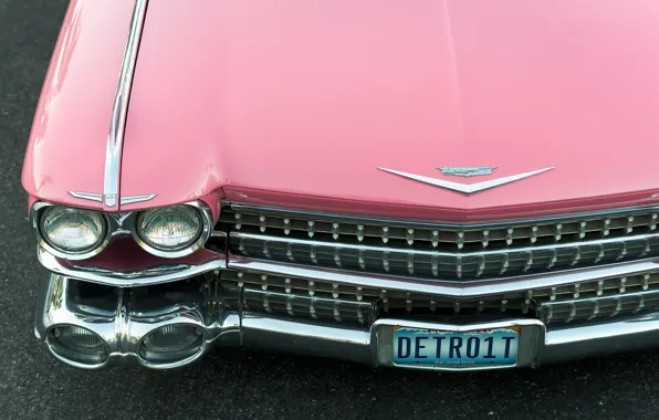 Картинка ретро, капот, кабриолет, 1959, Cadillac Convertible