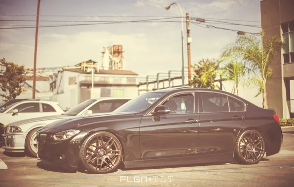 Картинка BMW, чёрная, диски, F30