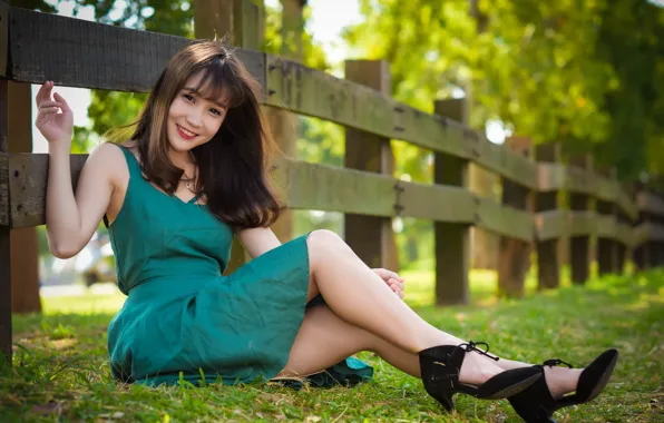 Картинка девушка, улыбка, азиатка