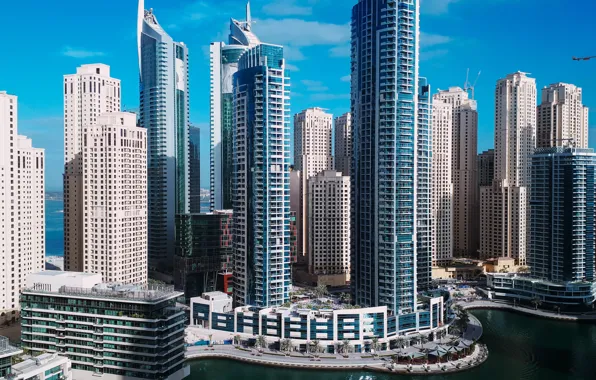 Картинка skyline, metropolitan, dubai, skyscrapers, urban, cityscape