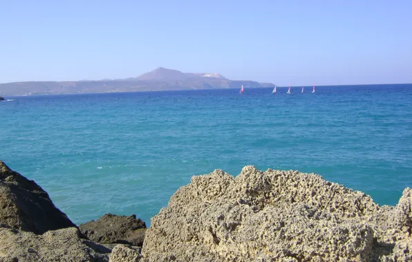 Море, лето, пейзаж, природа, остров, Греция, Крит