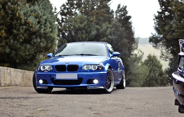 Bmw, blue, tuning, e46, 330, синня. BBS