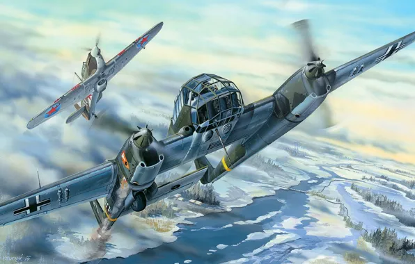 Истребитель, Hawker Hurricane, ВВС РККА, Ленд-лиз, Fw 189 Uhu, Тактический разведчик