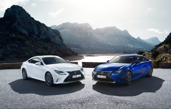 Картинка белый, синий, Lexus, лексус, F-Sport