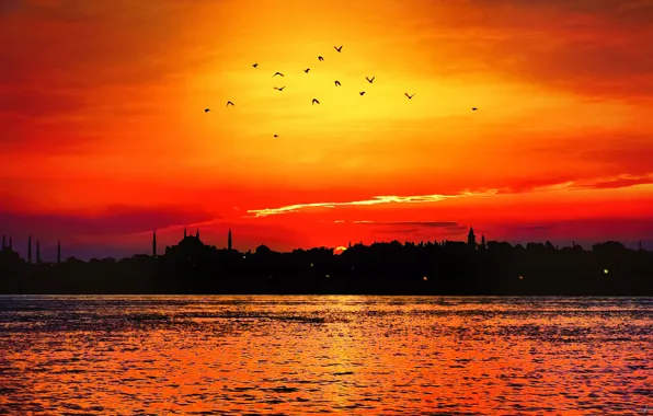 Sunset, istanbul, türkiye