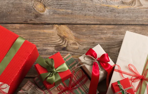 Картинка Новый Год, Рождество, подарки, Christmas, wood, Merry Christmas, Xmas, gift