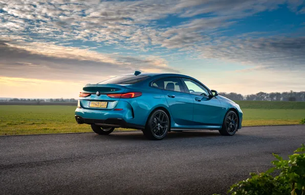 BMW, вид сзади, Gran Coupe, UK-spec, 2-Series, M Sport, 2020, 218i