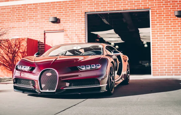 Картинка red, bugatti, carbon, chiron