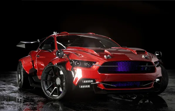 Car, Ford, mustang, tuning