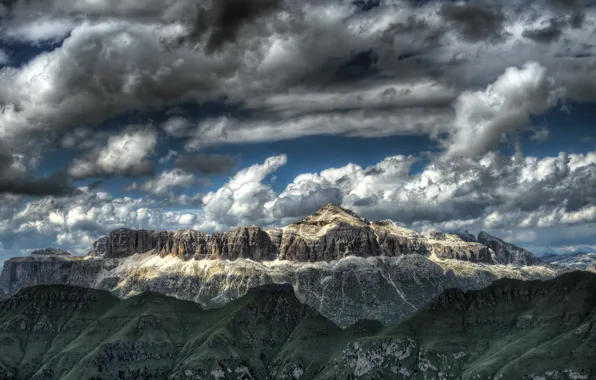 Небо, горы, природа, Italy, Trento, Canazei, Sella Group - Pian dei Fiacconi