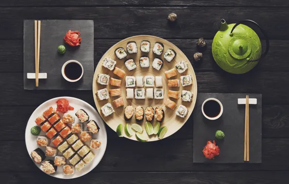 Картинка палочки, соус, sushi, суши, роллы, имбирь, set, вассаби