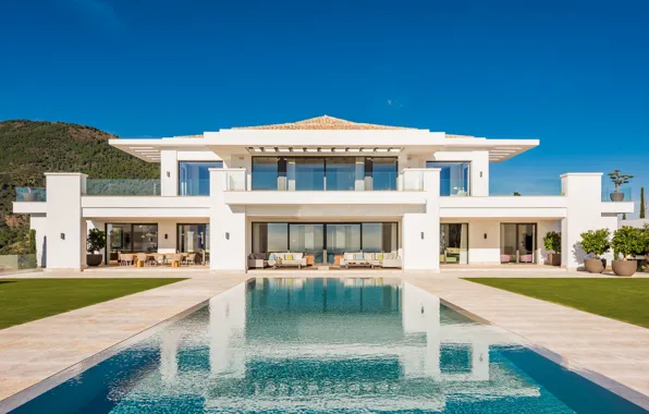 Вилла, бассейн, Испания, террасы, люкс, villa in La-Zagaleta
