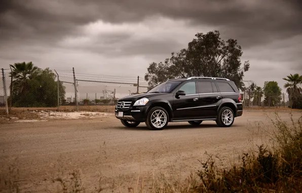 Картинка черный, Mercedes-Benz, Мерседес, джип, black, GL550