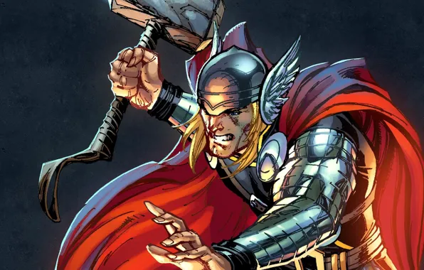 Супергерой, marvel, тор, thor, Marvel Heroes, коллекционная карточка steam