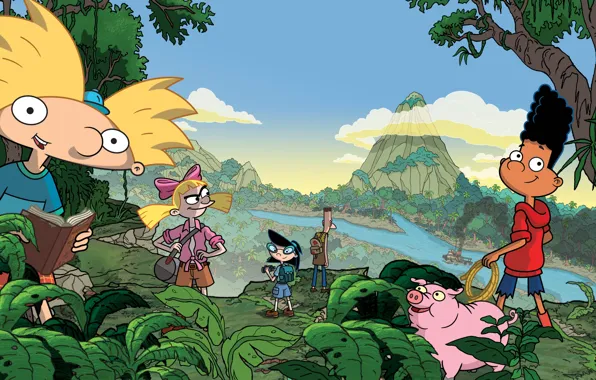 Картинка мультфильм, Helga, Хельга, Hey Arnold!, Эй Арнольд! Приключения в джунглях, Hey Arnold! The Jungle Movie