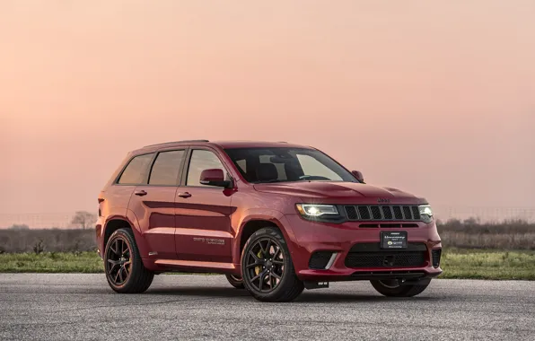 Закат, вечер, 2018, Hennessey, Jeep, Grand Cherokee, Trackhawk, HPE1000