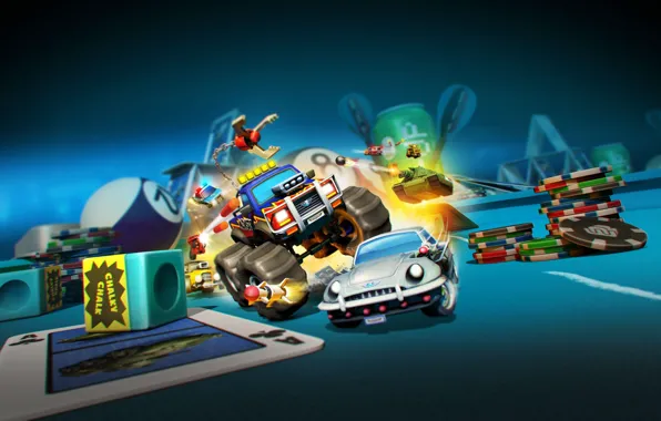Car, game, tank, casino, Micro Machines World Series