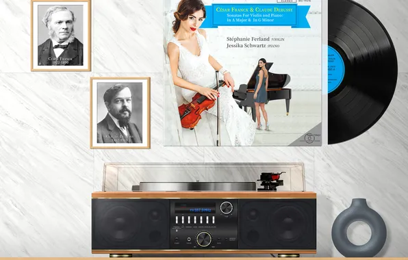 Music, violin, audio, grand piano, LP, classical music, vinyl record, Claude Debussy