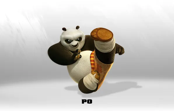 Картинка панда, кунг-фу