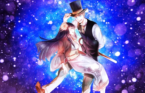 Naruto, art, Uzumaki Naruto, arehina, Hyuugo Hinata