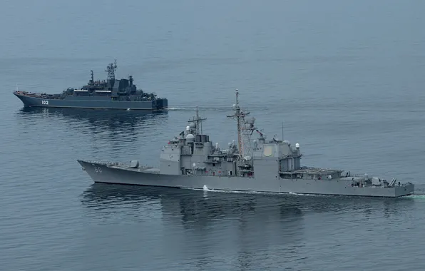 Крейсер, Калининград, большой десантный корабль, uss Normandy