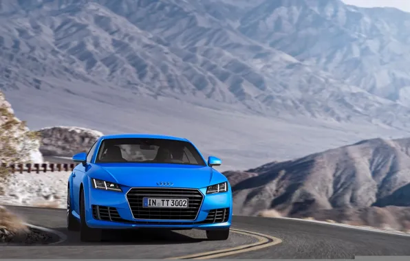 Ауди тт, горы, синий, купе, Audi TTS Coupe 2015
