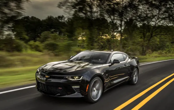 Дорога, скорость, Chevrolet Camaro