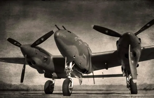 Картинка авиация, самолёт, Lockheed P38