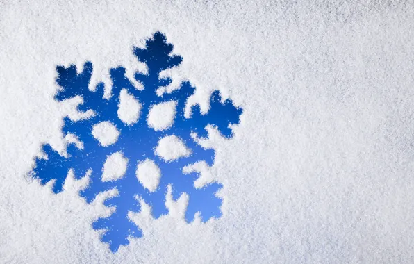Картинка зима, снег, snowflake