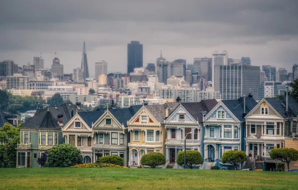 Картинка дома, панорама, Сан-Франциско, США, америка