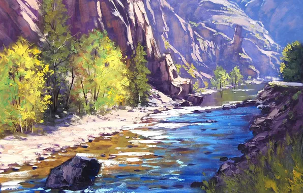 Картинка АРТ, РИСУНОК, ARTSAUS, COLORADO RIVER