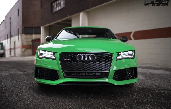 Картинка green, audi, RS7