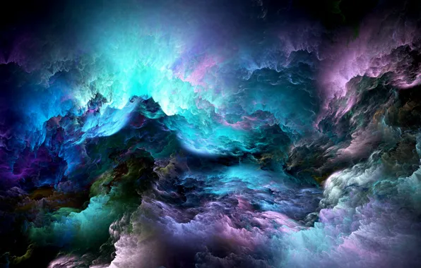 Картинка облака, фон, colors, abstract, space, background, clouds, unreal