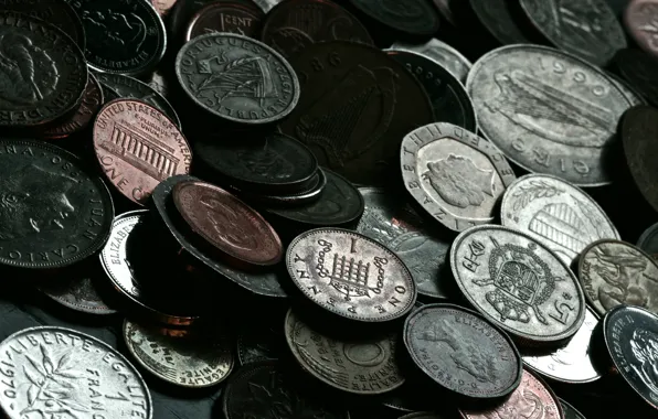 Картинка макро, деньги, монеты, валюта