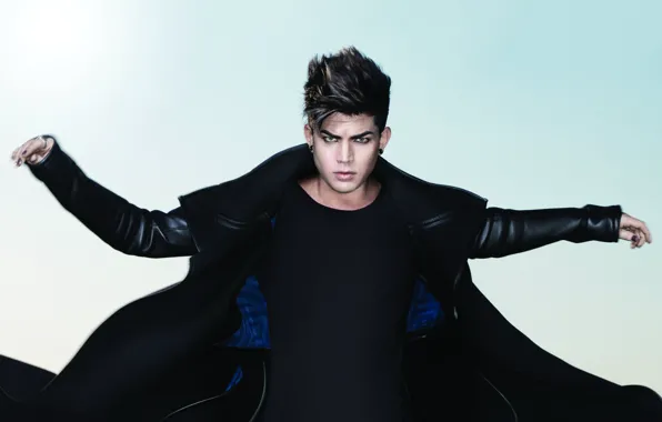 Белый, стиль, черный, Adam Lambert