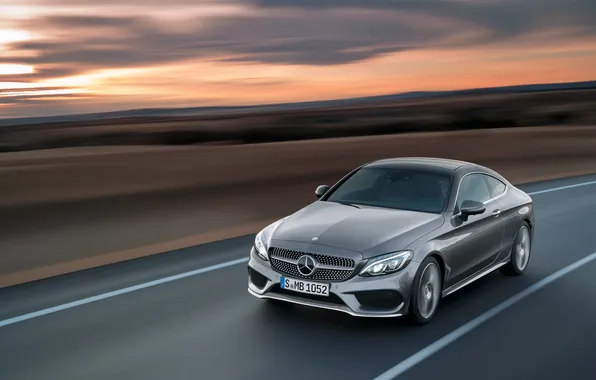 Картинка Mercedes-Benz, мерседес, AMG, Coupe, C-Klasse, 2015, C205