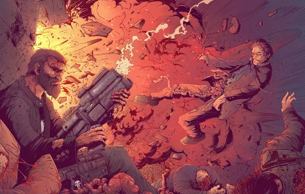 Punisher, Marvel, Dead Bodies