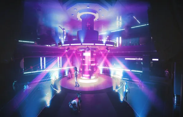 Club, Cyberpunk 2077, cd project red, strip, empathy