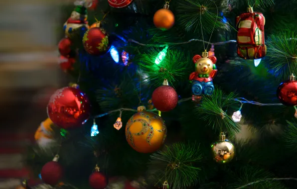 Картинка настроение, елка, рождество, праздники