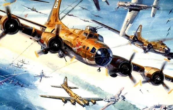 Wallpaper, aircraft, war
