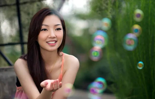 Девушка, фон, Belinda Lim