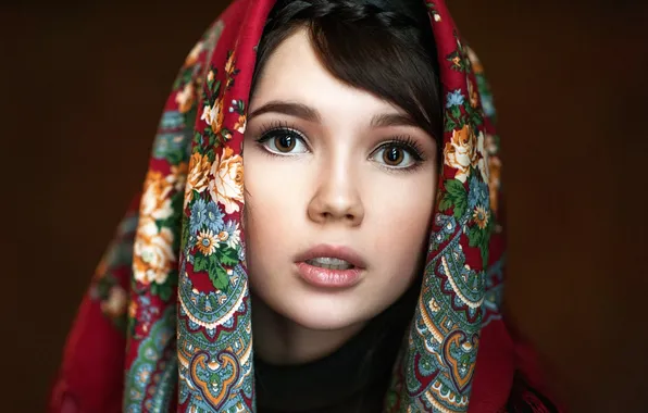 Картинка портрет, кареглазая, Ekaterina Ermakova, Катя Ермакова