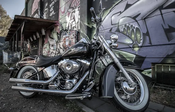 Картинка дизайн, мотоцикл, байк, Harley-Davidson