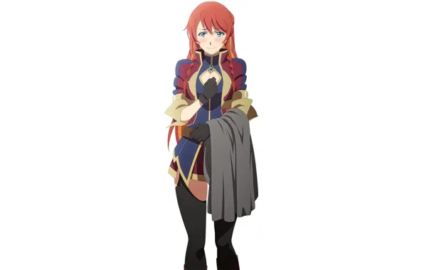Red, game, red hair, anime, redhead, asian, warrior, japanese